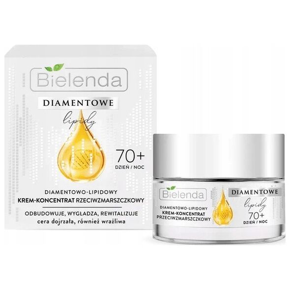 Bielenda Bielenda Diamentowe Lipidy 70+ Diamentowo-Lipidowy Krem - koncentrat przeciwzmarszczkowy na dzień i noc 50ml
