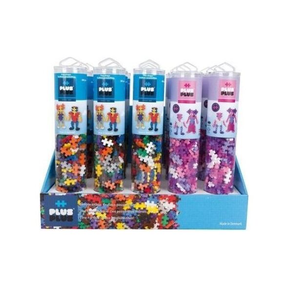 Plus Plus PLUS-PLUS DISPLAY TUBY BASIC/GLITTER - 15 TUB