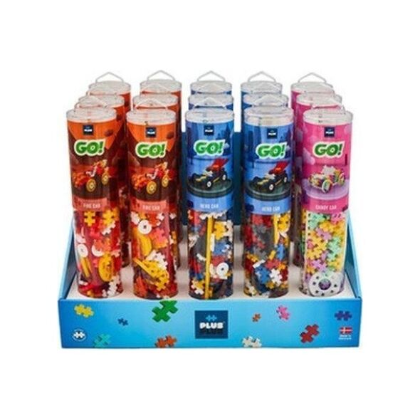 Plus Plus PLUS-PLUS DISPLAY TUBY COLOR CARS MIX - 15 TUB