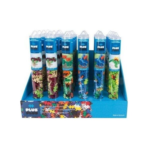 Plus Plus PLUS PLUS DISPLAY TUBY MIX DINOZAUR?W -24 TUBY