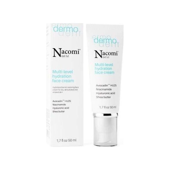 Nacomi Next Level Dermo wielopoziomowy krem intensywnie nawilżający 50ml