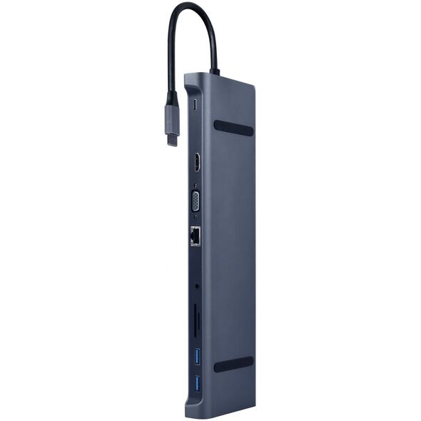 Stacja/replikator Gembird 11w1 USB-C (A-CM-COMBO10-01)