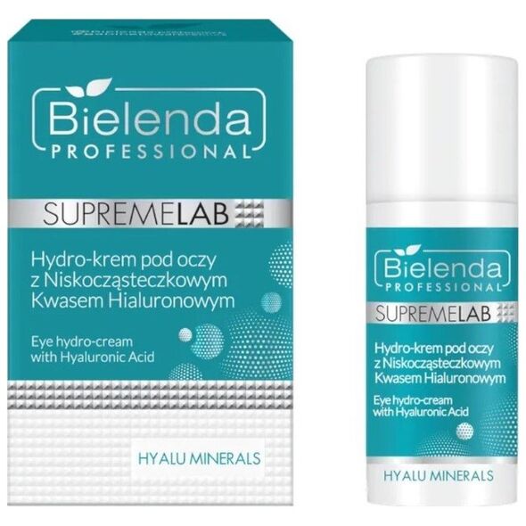 BIELENDA PROFESSIONAL_SupremeLab Hyalu Minerals Eye Hydro-Cream With Hyaluronic Acid hydro-krem pod oczy z kwasem hialuronowym 15ml