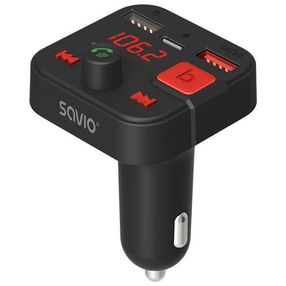 Transmiter FM Savio Transmiter samochodowy TR15 BT PD Savio