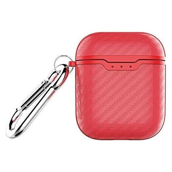 Beline Beline AirPods Carbon Cover Air Pods 1/2 czerwony /red