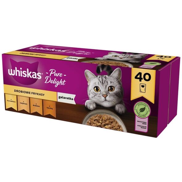 Whiskas Potrawka Adult 40x85g Smaki Drobiowe