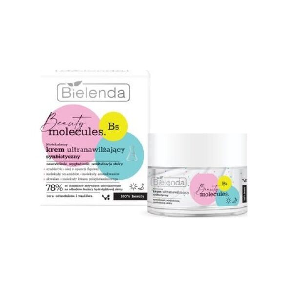 Bielenda Beauty Molecules - Molekularny Krem ultranawilżający na dzień i noc - do cery odwodnionej i wrażliwej 50ml
