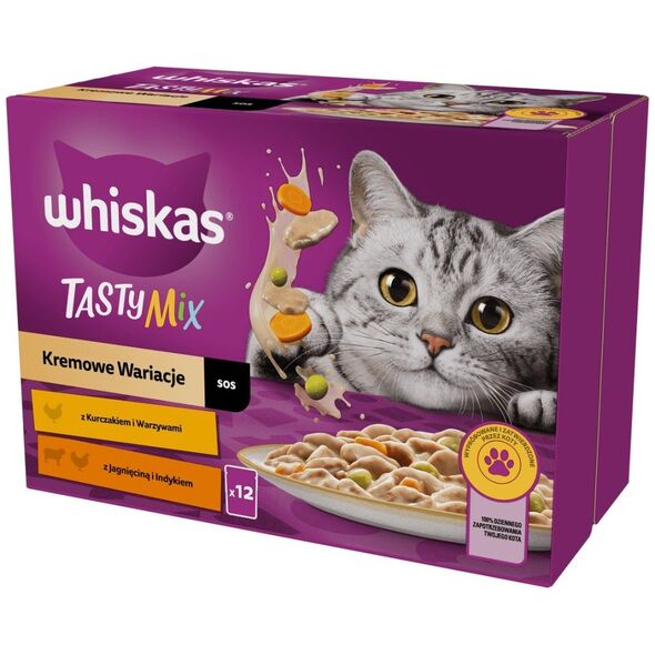 Whiskas Whiskas Saszetka Sos TM Ind/Jag/Kur 12x85g