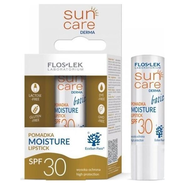 FLOS-LEK FLOSLEK Sun Care Derma Basic Pomadka ochronna do ust SPF30  4g