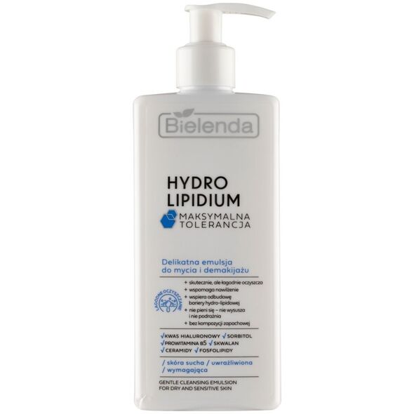 Bielenda Hydro Lipidium Maksymalna Tolerancja delikatna emulsja do mycia i demakijażu 300ml