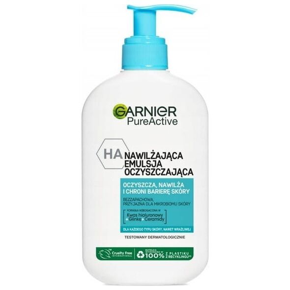 Garnier Pure Active nawilżająca emulsja oczyszczająca do twarzy 250 ml