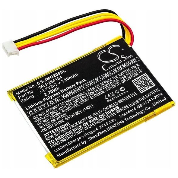 Cameron Sino Akumulator Bateria Typu Mlp284154 Do Jbl Go 2 2h Go2 / Cs-jmg200sl