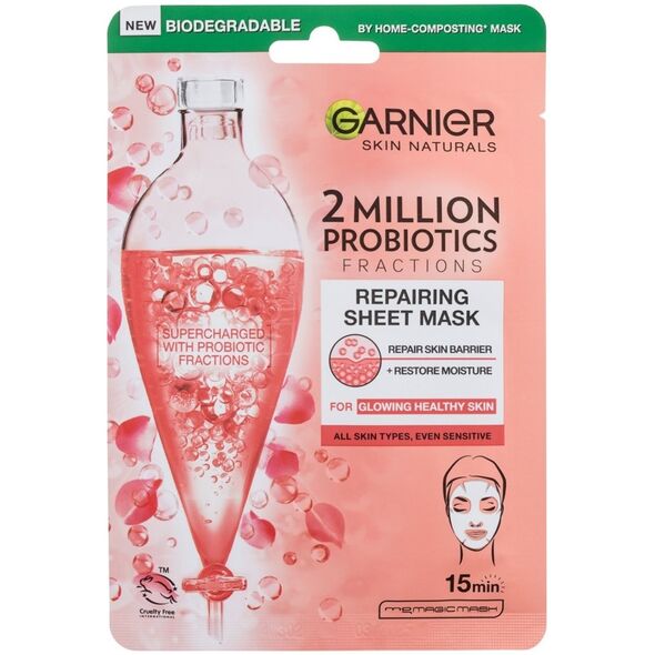 Garnier Skin Naturals 2 Million Probiotics Repairing Sheet Mask Maseczka do twarzy 1 szt.