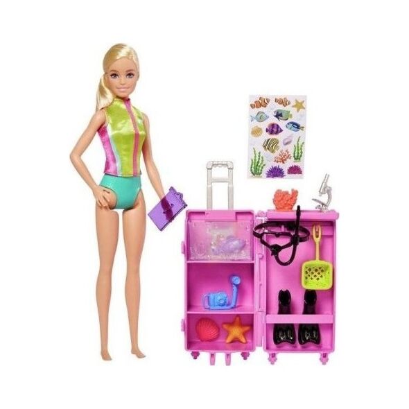 Lalka Barbie Mattel Biolożka morska Zestaw z lalką HMH26