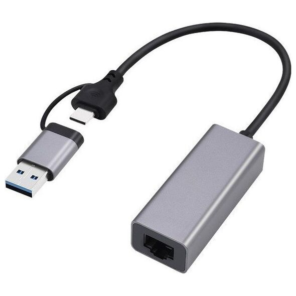 Adapter USB Gembird Adapter USB-C + USB 3.1 (M) do RJ-45 (F) Gembird