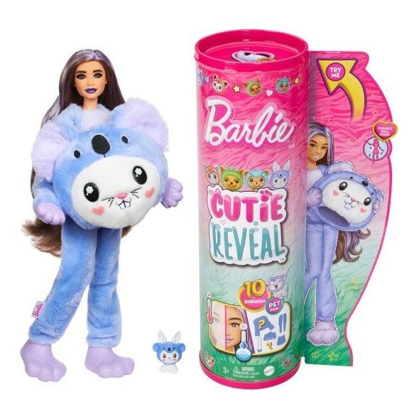 Lalka Barbie Mattel Cutie Reveal Króliczek-Koala Seria Kostiumy Zwierzaczki (HRK26)