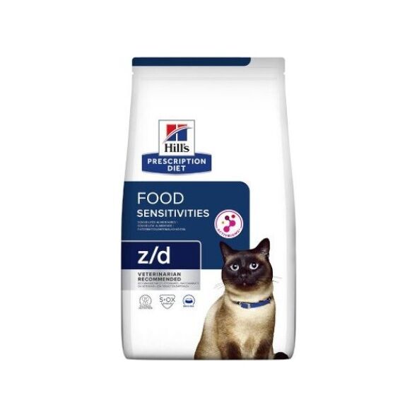 Hills  Prescription Diet Feline Food Sensitivities Z/D - sucha karma dla kota - 1,5 kg