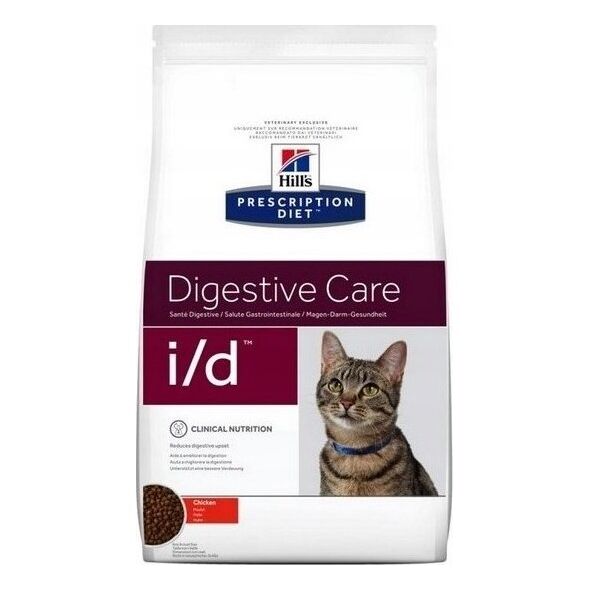 Hills  HILL'S Prescription Diet Digestive Care i/d Feline z kurczakiem - sucha karma dla kota - ochrona układu pokarmowego - 1,5 kg
