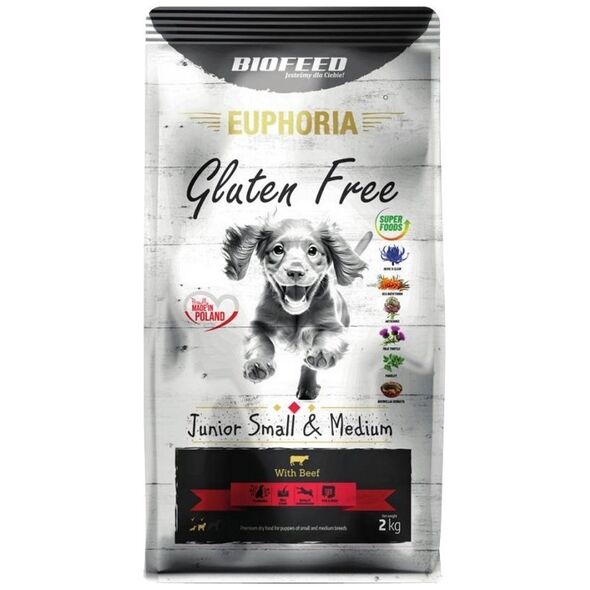 Biofeed BIOFEED Euphoria G-F SMALL&MID wołowina 12kg
