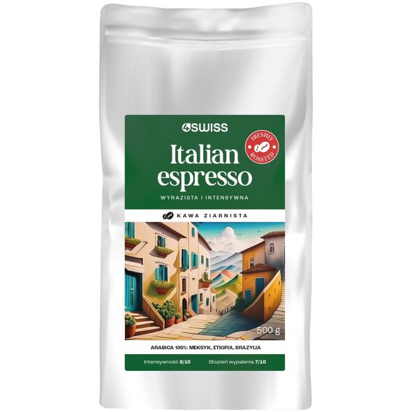 Kawa ziarnista 4Swiss Italian Espresso świeżo palona 500 g
