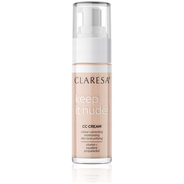 Claresa CLARESA_Keep In Nude CC Cream krem wyrównujący koloryt cery 102 Warm Medium 33g