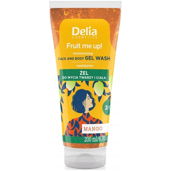 Delia DELIA_Fruit Me Up! żel do mycia twarzy i ciała Mango 200ml