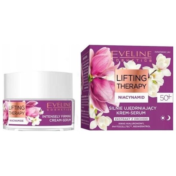 Eveline Lifting Therapy Niacynamid 50+ silnie ujędrniający krem-serum na 50ml