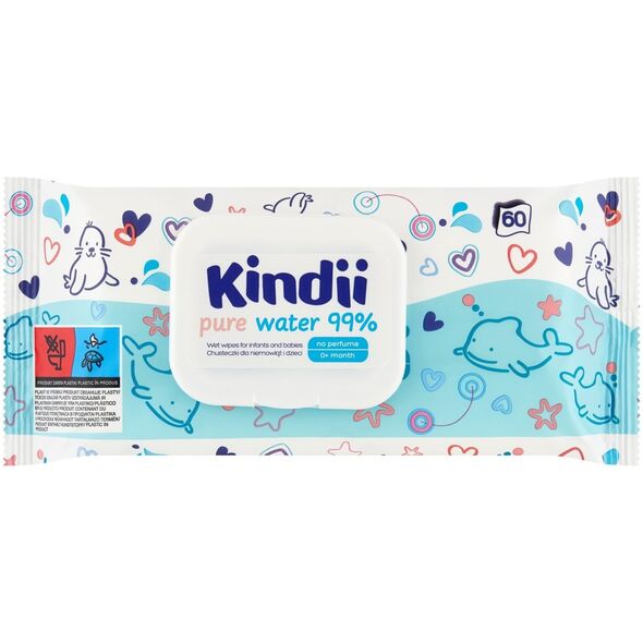 Kindii KINDII-CHUSTECZKI A 60SZT PURE WATER 99% HAR02DZ04