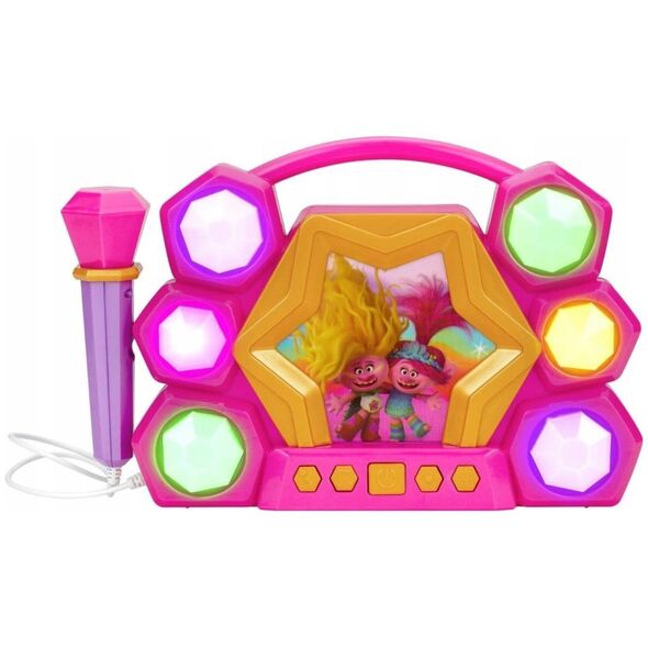 Głośnik Ekids BoomBox Głośnik Bluetooth + Mikrofon Karaoke 2w1 Trolls Trole Królowa Poppy / TR-115.UEMv23M