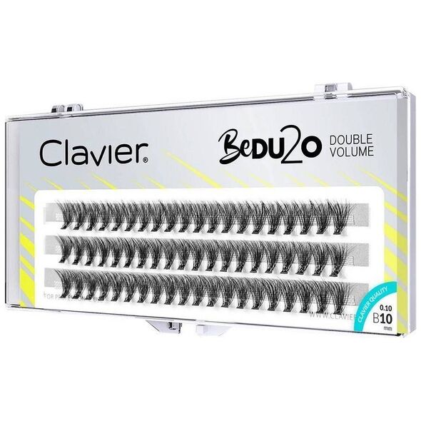 Clavier Clavier BeDU2O Double Volume kępki rzęs 10mm