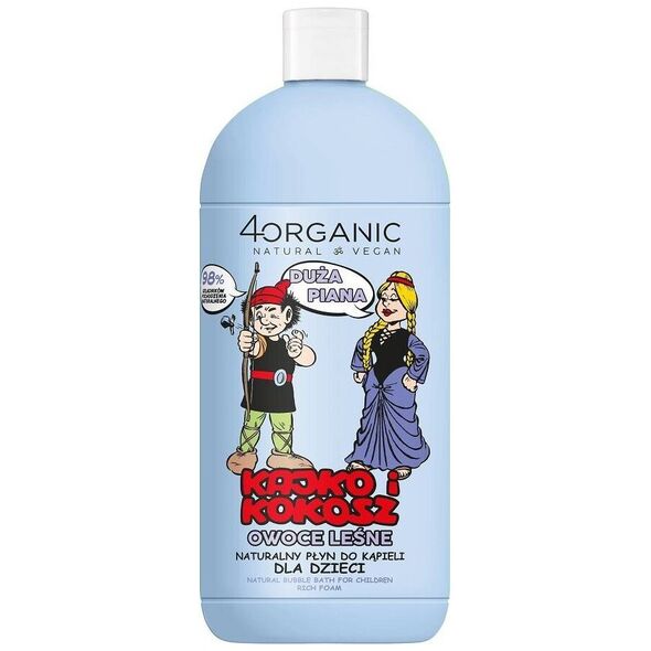 4organic 4organic naturalny płyn do kąpieli dla dzieci Duża Piana 500ml