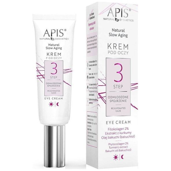 Apis Apis Natural Slow Aging krem pod oczy step 3 odmłodzone spojrzenie 15ml