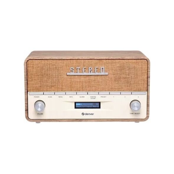 Radio Denver Radio Denver DAB-36LW z drewnianą obudową light wood