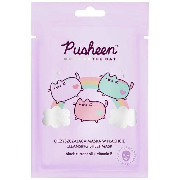 Pusheen Cleansing Sheet Mask oczyszczająca maska w płachcie 17g