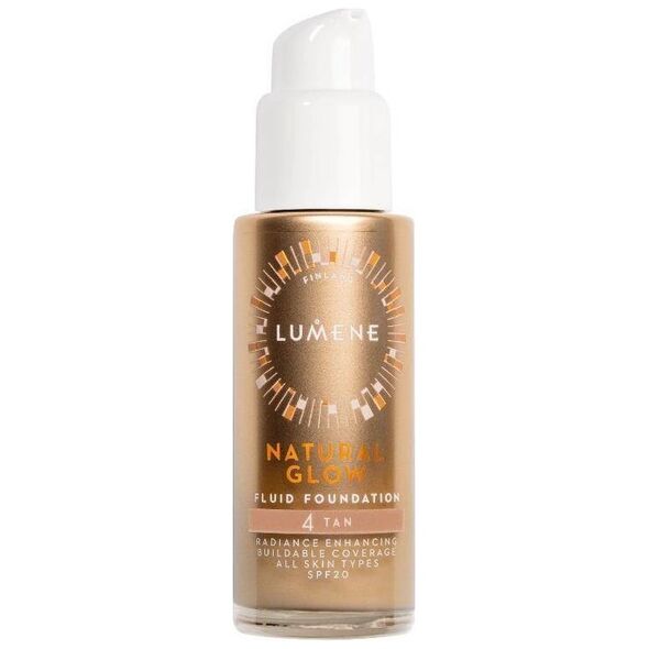 Lumene Natural Glow Fluid Foundation SPF20 4 Tan 30ml