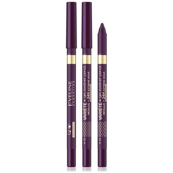 XXXX__Eveline Cosmetics (Eveline) Eveline Variete wodoodporna żelowa kredka do oczu 10 Aubergine