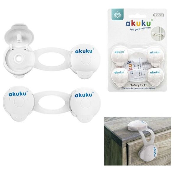 Akuku A0648 ZABEZPIECZENIA UNIW. DO SZAFEK/BIAŁE