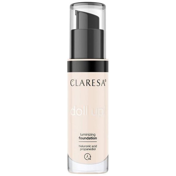 Claresa Claresa Doll Up! podkład rozświetlający do twarzy 02 Light 34g