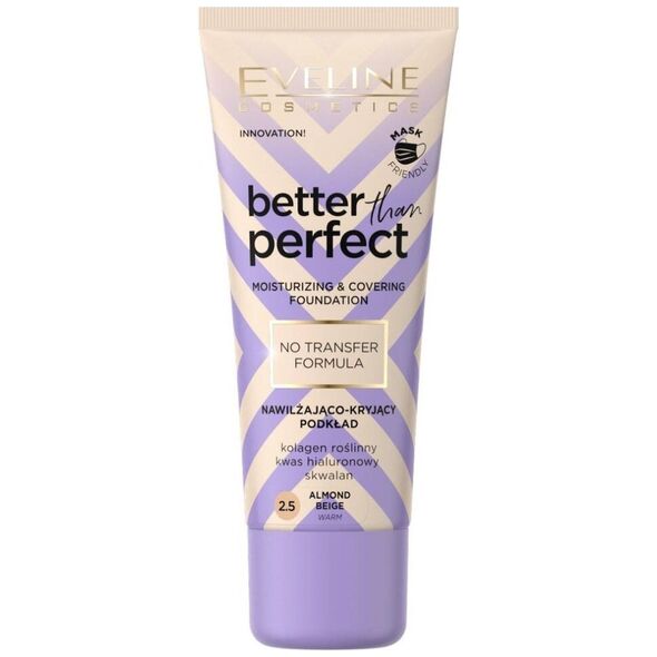 XXXX__Eveline Cosmetics (Eveline) Eveline nawilżająco-kryjący podkład 2.5 Almond Beige 30ml