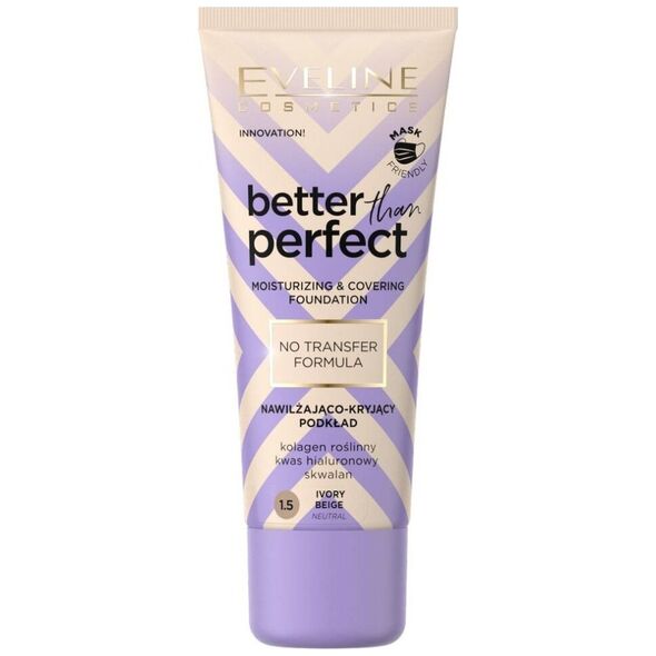 XXXX__Eveline Cosmetics (Eveline) Eveline nawilżająco-kryjący podkład 1.5 Ivory Beige 30ml
