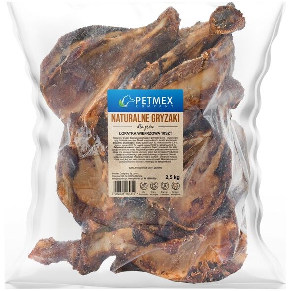 Petmex PETMEX - Łopatka wieprzowa gryzak naturalny 10szt.