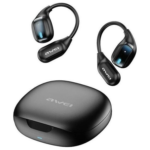Słuchawki Awei AWEI słuchawki Bluetooth 5.4 TZ12 + stacja dokująca czarny/black