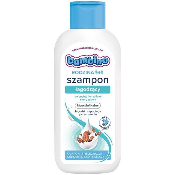 Nivea Bambino Rodzina Szampon łagodzący do suchej i wrażliwej skóry głowy 400ml