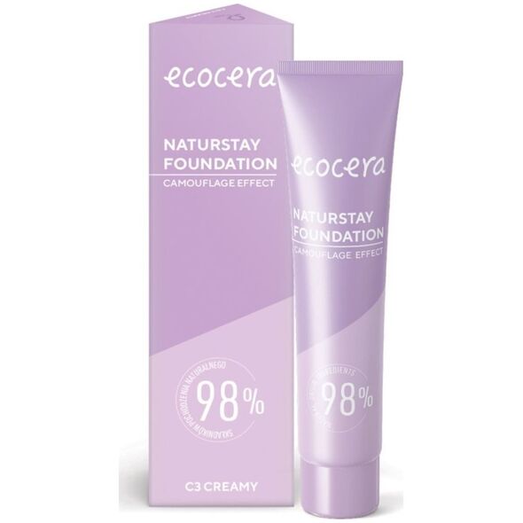 Ecocera  ECOCERA Naturstay Foundation Naturalny Podkład - efekt kamuflażu C3 Creamy 30ml