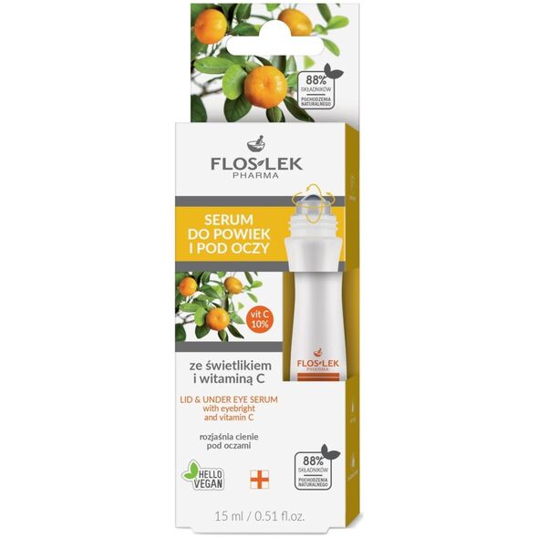 FLOS-LEK FLOSLEK Oczy Serum do powiek i pod oczy ze świetlikiem i witaminą C 15 ml