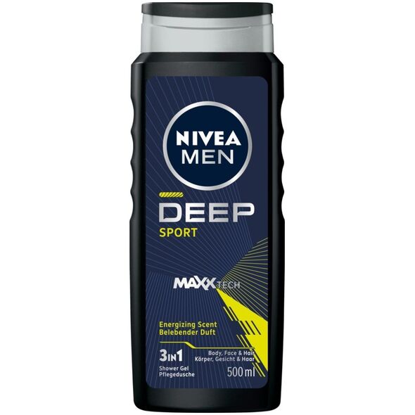 Nivea NIVEA MEN Żel pod prysznic 3w1 Deep Sport 500 ml