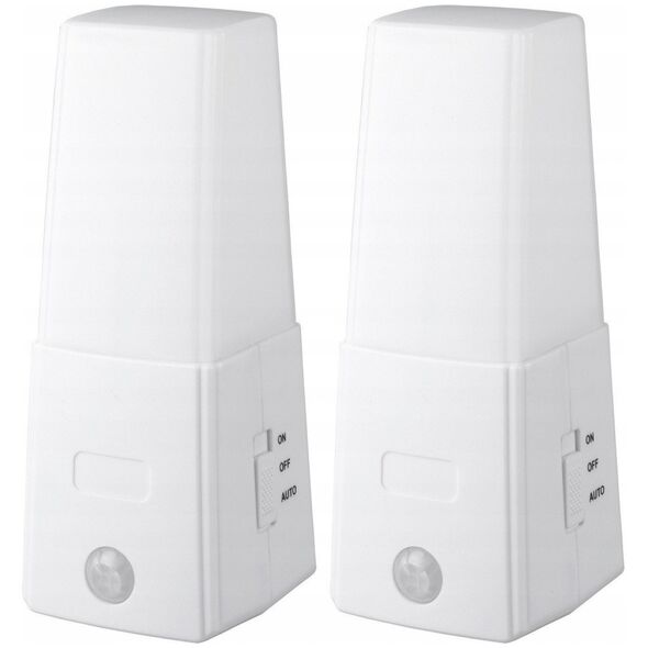 Maximex Lampka nocna LED z sensorem ruchu, 2w1 - 2 sztuki