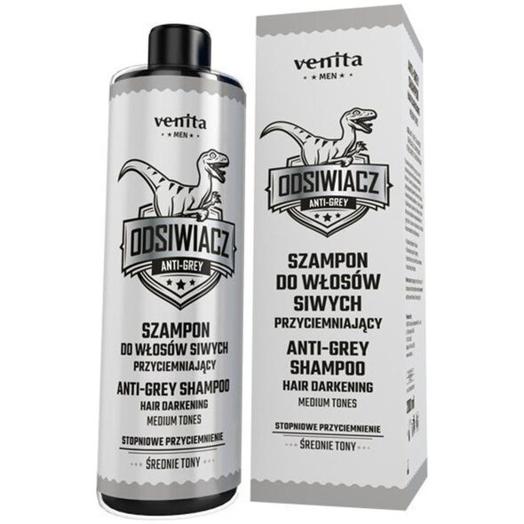 Venita VENITA Men Szampon przyciemniający do włosów siwych - średnie tony 200ml