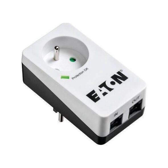 Kabel zasilający Eaton Eaton PB1TF ochrona przeciwprzepięciowa Czarny, Biały 1 x gniazdo sieciowe 220 - 250 V