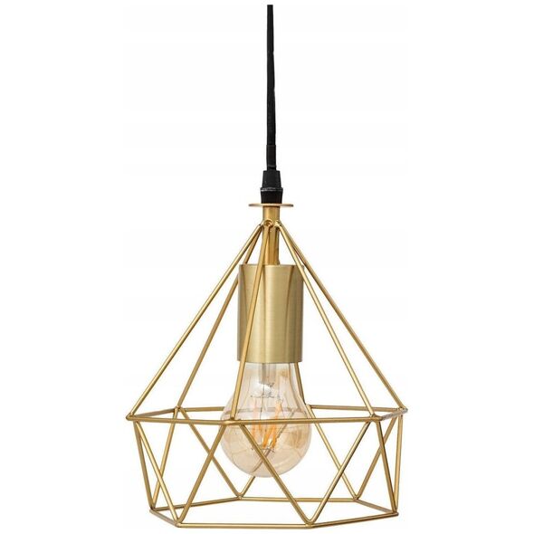 Atmosphera Lampa wisząca IDA geometryczna, złota, Ø 17 cm